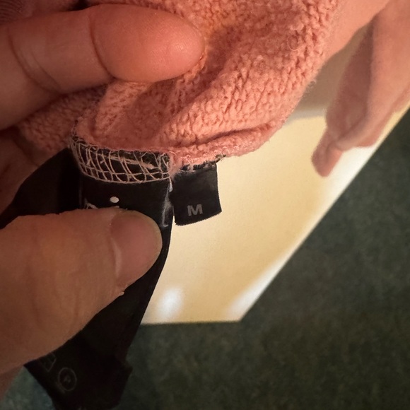 Ami Pink Hoodie with Red Heart Patch - Picture 6 of 11